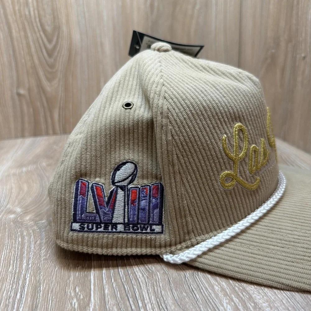 Super Bowl LVIII Las Vegas Corduroy '47 Brand Stoney Clover Snapback Hat OSFA